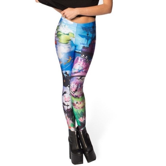 BlackMilk x Disney Peter Pan Leggings Size Small - Picture 1 of 12